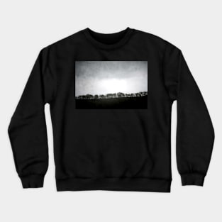 Trees on a Hill at Dusk Crewneck Sweatshirt